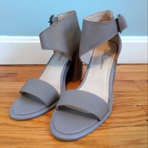 Kelsi Dagger Tan Block Heel Sandals